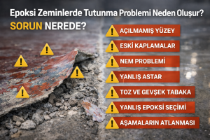 Epoksi zeminlerde tutunma problemi neden oluşur ?