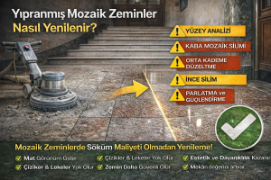 Yıpranmış mozaik zeminler nasıl yenilenir ?