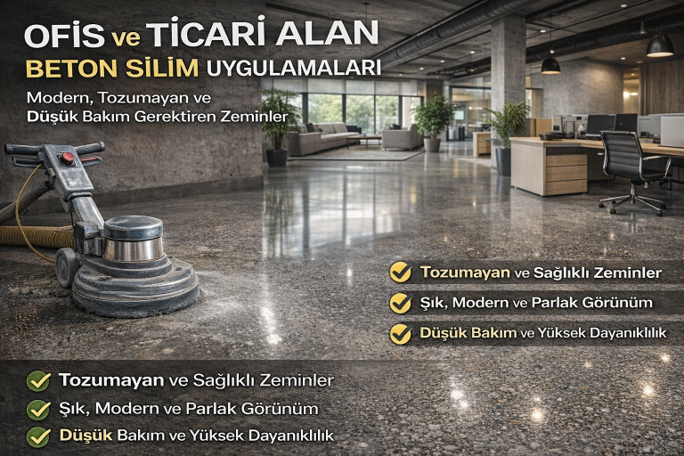 Ofis ve Ticari Alan Beton Silim