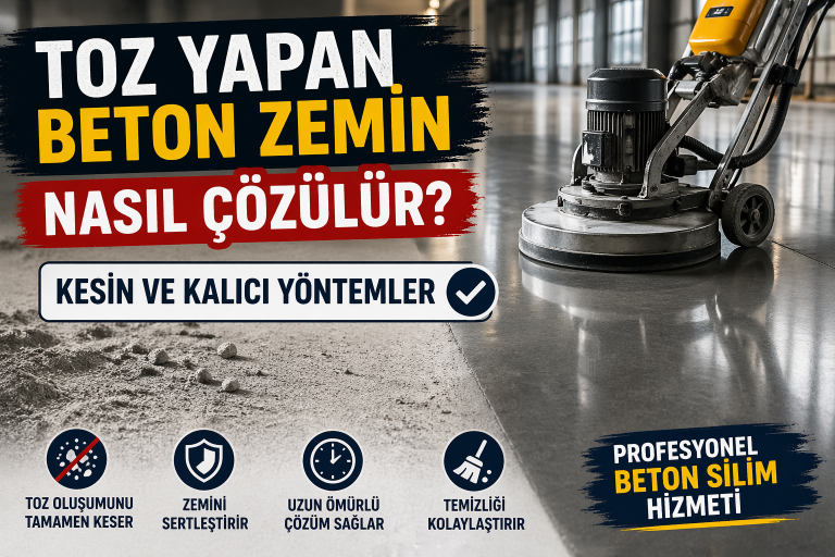 Toz Yapan Beton Zemin Nasıl Çözülür?